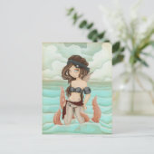 An das Meer gekettet - Piratenpost Postkarte (Stehend Vorderseite)