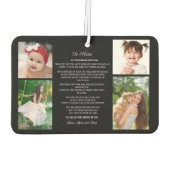 An Daughter Abschluss Day 4 Foto Keepake Autolufterfrischer (Rückseite)