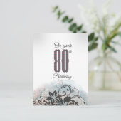 An deinem 80. Geburtstag! Postkarte (Stehend Vorderseite)