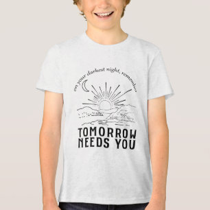 An deiner dunkelsten Nacht erinnere dich daran, da Tri-Blend Shirt