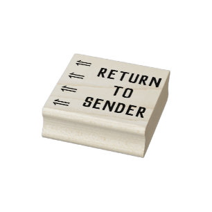 "AN DEN ABSENDER ZURÜCK" Stempel