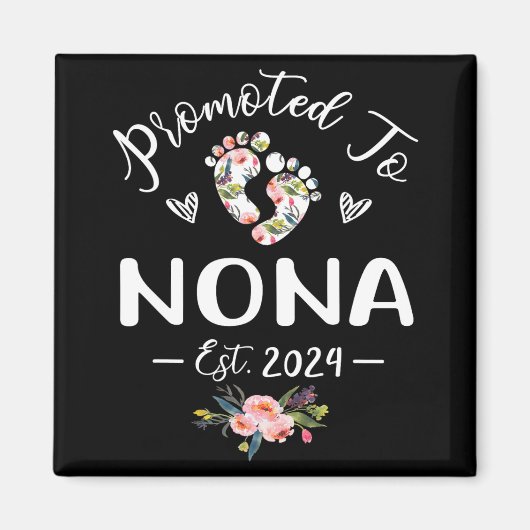 An den Muttertag von Nona Est 2024 Blume Magnet (Vorne)