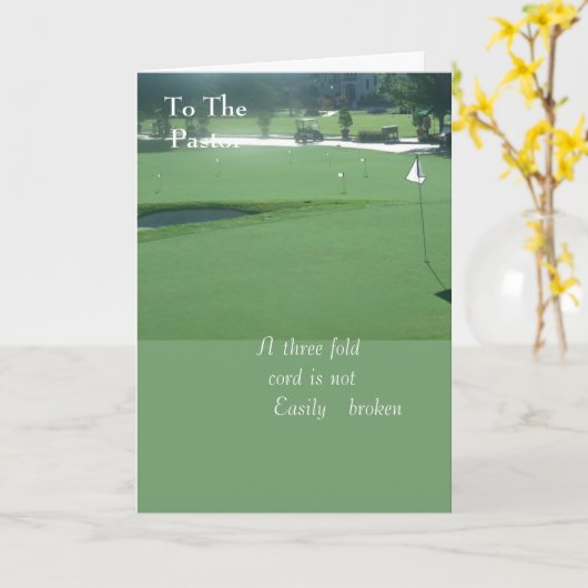 An den Pfarrer Karte (Gelbe Blume)