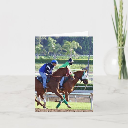 An den Rennen Karte (Vorderseite)