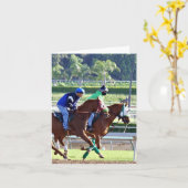 An den Rennen Karte (Gelbe Blume)