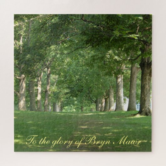 An den Ruhm von Bryn Mawr Senior Row Bäume Puzzle (Horizontal)