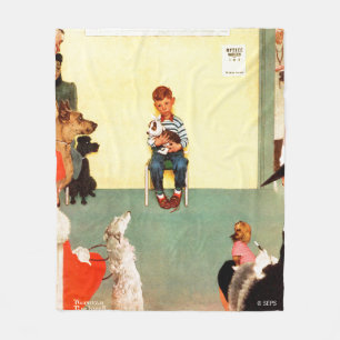 An den Tierärzten durch Norman Rockwell Fleecedecke