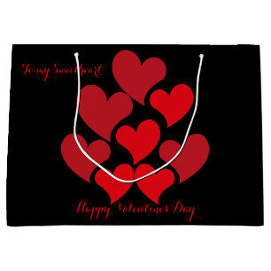 An den Valentinstag meines süßen Roten Herzens Große Geschenktüte
