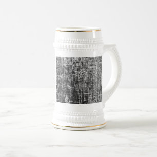 an den Wänden entlang rennen  Bierkrug Bierglas