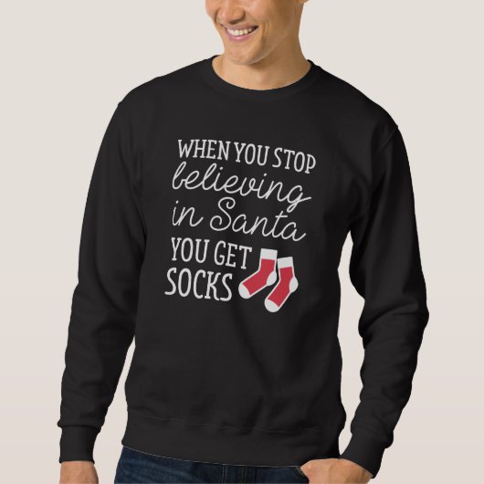 An den Weihnachtsmann glauben Sweatshirt (Vorderseite)