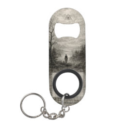 An den Zeugen gebundener Waldflaschenöffner Mini Flaschenöffner