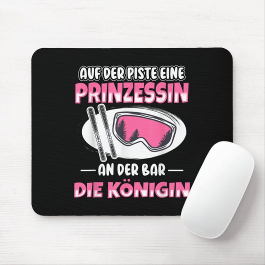 An Der Bar Eine Königin Apres Ski Skier Party Skii Mousepad (Mit Mouse)
