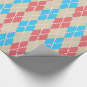 An der Beach Raute Wrapping Paper Geschenkpapier (Ecke)