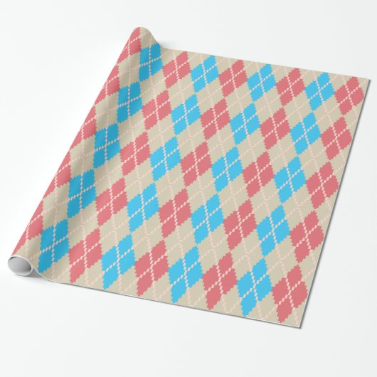 An der Beach Raute Wrapping Paper Geschenkpapier (Ungerollt)