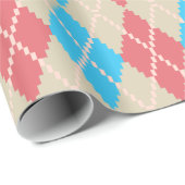 An der Beach Raute Wrapping Paper Geschenkpapier (Rolleneckpunkt)
