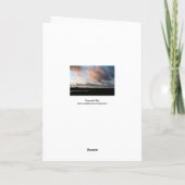 An der Begräbnis- Beileid-Karte des Dankeskarte (Rückseite)