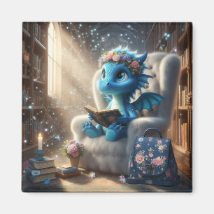 An der Bibliothek - Blue Dragon Magnet