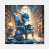 An der Bibliothek - Blue Dragon Magnet (Vorne)