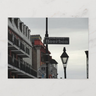 An der Bourbon Street hängen Postkarte