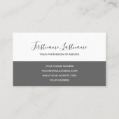 An der braunen Tür ein lustiger Aufmerksamkeitsöff Visitenkarte (Rückseite)