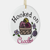 an der Crochet angekokert Keramik Ornament (Rechts)