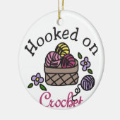 an der Crochet angekokert Keramik Ornament (Links)