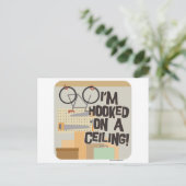 An der Decke hängen! Postkarte (Stehend Vorderseite)