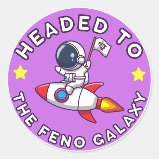 An der Feno Galaxy-Aufkleber Runder Aufkleber (Vorderseite)