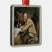 An der Flasche Silbernes Ornament (Rechts)