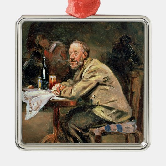 An der Flasche Silbernes Ornament (Vorne)