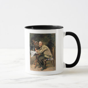 An der Flasche Tasse