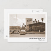 An der Florida-Grenze, 1957 Postkarte (Vorne/Hinten)