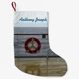 An der Geländer-Gewohnheit Kleiner Weihnachtsstrumpf