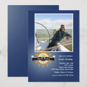 An der Helm (Marine) Einladung des nautischen Foto (Vorne/Hinten)