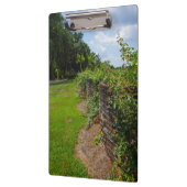 An der kurvenreichen Mauer Klemmbrett (Links)