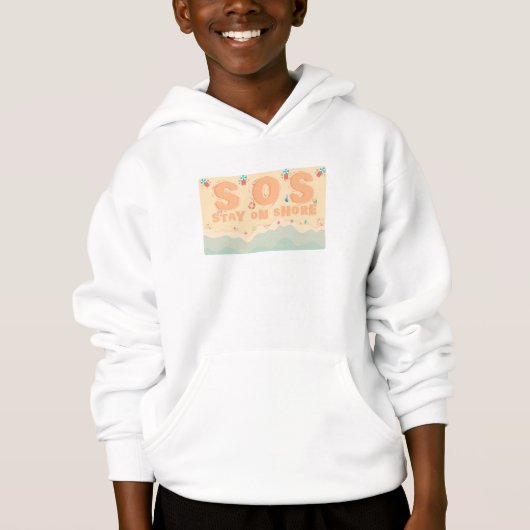 An der Küste bleibe Hoodie (Vorderseite)