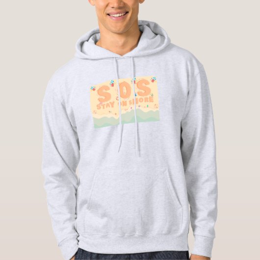 An der Küste bleibe Hoodie (Vorderseite)