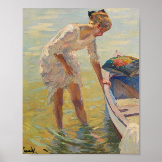 An der Küste | Edward Cucuel Poster (Vorne)