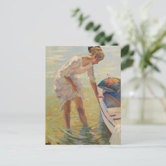 An der Küste | Edward Cucuel Postkarte (Stehend Vorderseite)