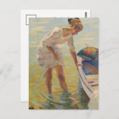 An der Küste | Edward Cucuel Postkarte (Vorne/Hinten)
