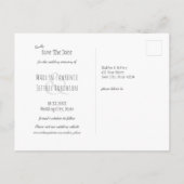 An der Küste Hochzeit am Meer Save the Date Ankündigungspostkarte (Rückseite)