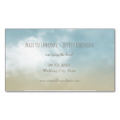 An der Küste Hochzeit am Meer Save the Date Magnetische Visitenkarte (Vorderseite)