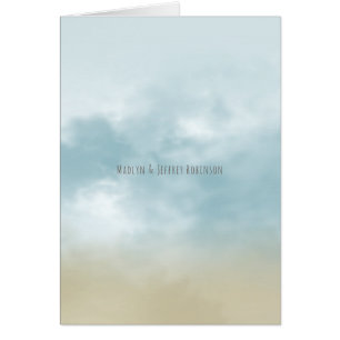 An der Küste Surf Strand Hochzeit danke