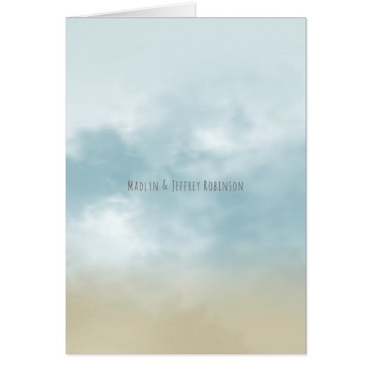 An der Küste Surf Strand Hochzeit danke (Vorne)