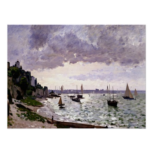 An der Küste von Sainte-Adresse Poster (Vorderseite)