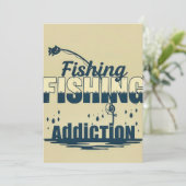 An der Leidenschaft hängen: Design der Fischereisu Einladung (Stehend Vorderseite)