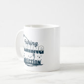 An der Leidenschaft hängen: Design der Fischereisu Kaffeetasse (Vorderseite Links)