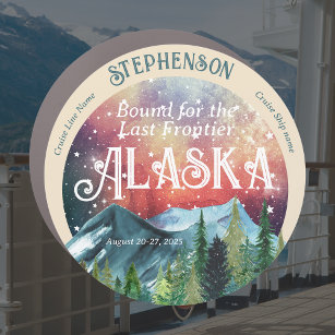 An der letzten Alaska-Kreuzfahrttür gebunden Auto Magnet