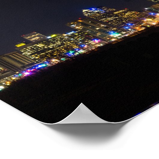 An der Margaret Hunt Hill Bridge Poster (Ecke)