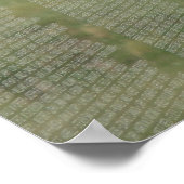 An der Mauer reflektierte Flaggen Poster (Ecke)